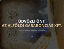 Tablet Screenshot of garabonciassajt.hu